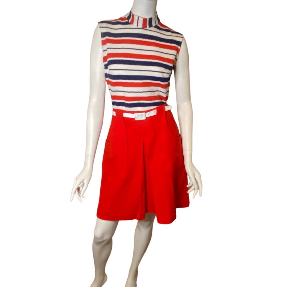 Vintage 60s/70s Golf Skirt by SWEET SWINGER New Old Stock Size M - Picture 3 of 12